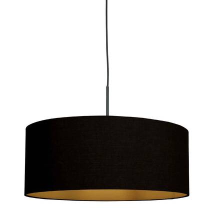 Steinhauer - Hanglamp Zwart|Goud Linnen - 50x50x145cm - Sparkled Light afbeelding