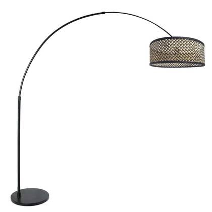 Steinhauer - vloerlamp - Sparkled Light - zwart - bamboe metaal - afbeelding