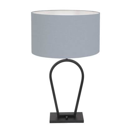Steinhauer - tafellamp - Stang - zwart - linnen metaal - Ø 40cm - E27 afbeelding