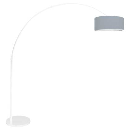 Steinhauer - vloerlamp - Sparkled Light - wit - linnen metaal - afbeelding