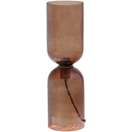 WOOOD Gigi Tafellamp Gehamerd Glas 51xØ15 cm- Bruin afbeelding