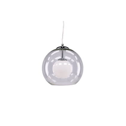 Fjôrd - Plafondlamp Grijs Glas - 25x25x25cm - Roche afbeelding