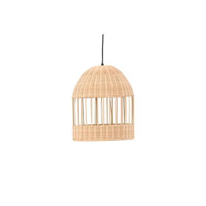 Fjôrd - Plafondlamp Naturel Rotan - 30x30x35cm - Alsbäck afbeelding