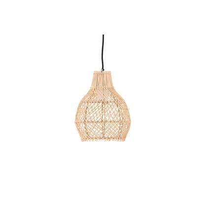 Fjôrd - Plafondlamp Naturel Rotan - 20x20x25cm - Varekil afbeelding