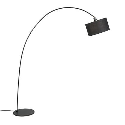 QAZQA Smart moderne booglamp zwart incl. WiFi G95 - Vinossa afbeelding