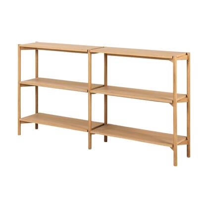 Lisomme Floris Houten Boekenkast - B 169 cm - Naturel