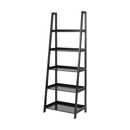 Lisomme Livia Houten Wandkast met 5 Planken - Zwart