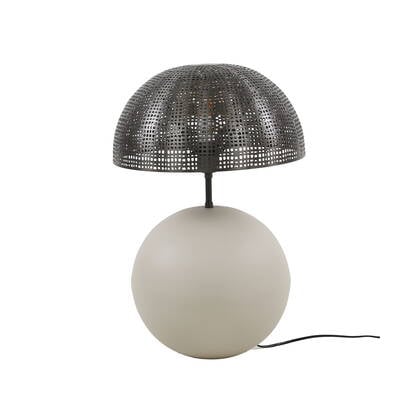Giga Meubel - Tafellamp Natural Grijs - 1-Lichts - Sphere afbeelding