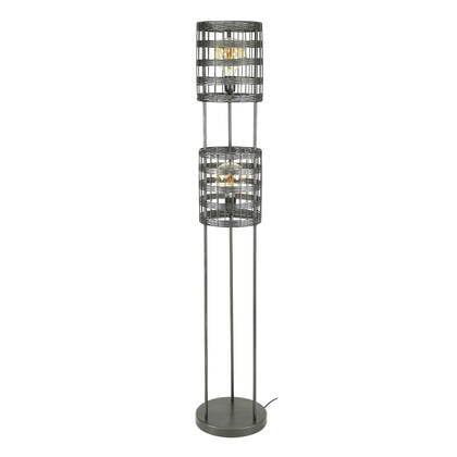 Giga Meubel - Vloerlamp Zwart - 2-Lichts - Metal Blinds afbeelding