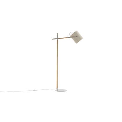 Fjôrd - Vloerlamp Beige Stof - 156cm - Dennis afbeelding