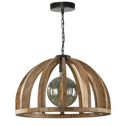 Giga Meubel - Hanglamp Naturel Hout - 1-Lichts - Ø60x150cm afbeelding