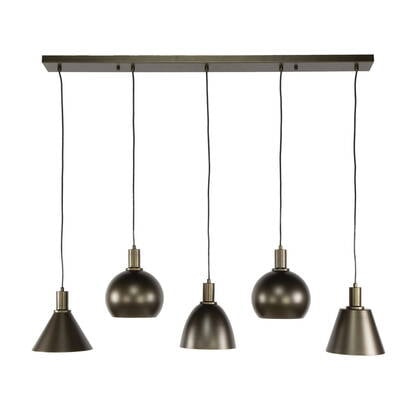 Giga Meubel - Hanglamp Bruin - 5-Lichts - 20x118x150cm - Metallo afbeelding