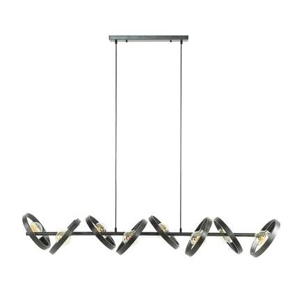 Giga Meubel - Hanglamp Zwart - 8-Lichts - 160x42x150cm - Hover afbeelding