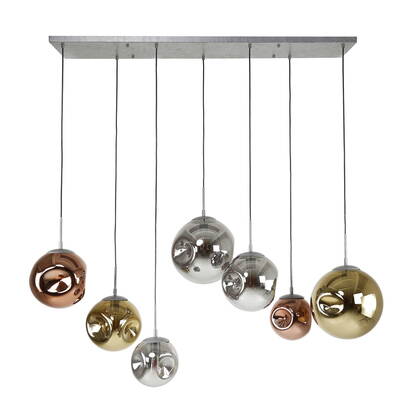Giga Meubel - Hanglamp Zilver - 7-Lichts - Stellar afbeelding