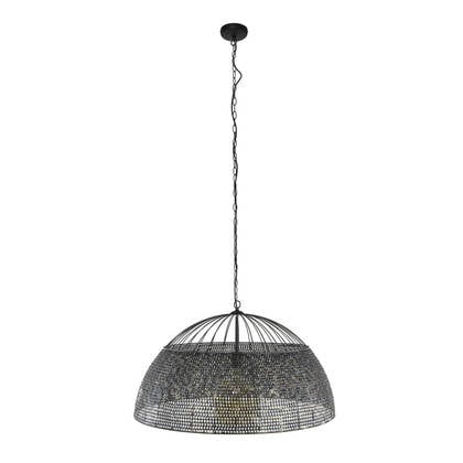 Giga Meubel - Hanglamp Zwart|Bruin - 1-Lichts - Ø80x80cm - Armor afbeelding