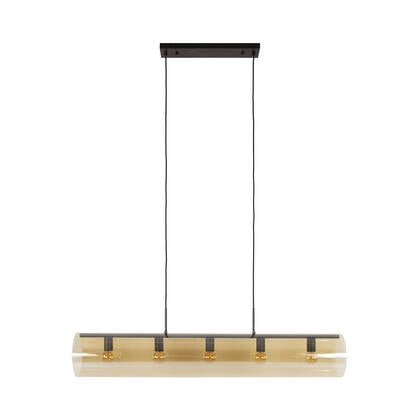 Giga Meubel - Hanglamp Amber - 5-Lichts - 120x20x150cm - Tube afbeelding