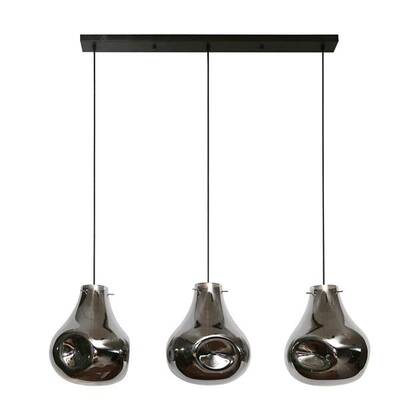 Giga Meubel - Hanglamp Zwart Glas - 150x115x28cm - Dent Artic afbeelding