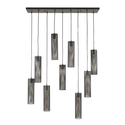 Giga Meubel - Hanglamp Zwart Metaal - 100x30x150cm - Tube Mesh afbeelding