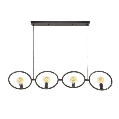 Giga Meubel - Hanglamp Zwart - 4-Lichts - 30x130x150cm - Loop afbeelding