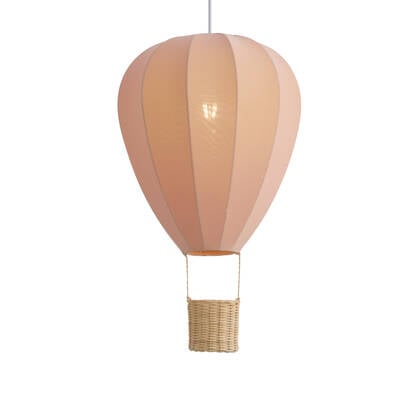 QAZQA Kinder hanglamp roze luchtballon - Air Balloon afbeelding