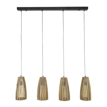 Giga Meubel - Hanglamp Naturel Hout - 20x135x150cm - Launch afbeelding