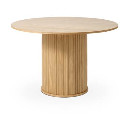 Olivine Lenn houten eettafel naturel - Ã 120 cm