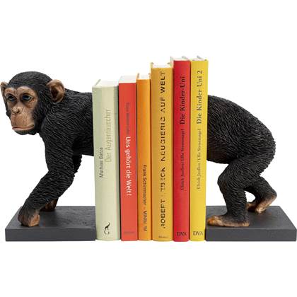 kare boekensteun chimp set van 2