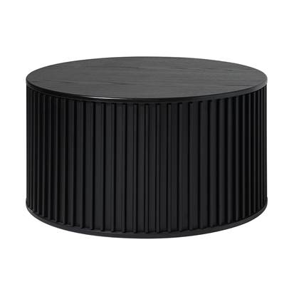 Olivine Redmer houten salontafel zwart eiken - Ã85 cm