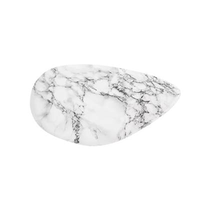 Present Time Dienblad Marble look - Wit - 29,5x26x1 cm