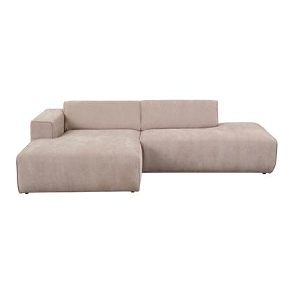 by fonQ Stretch Chaise Longue Bank Links - Beige - Polyester