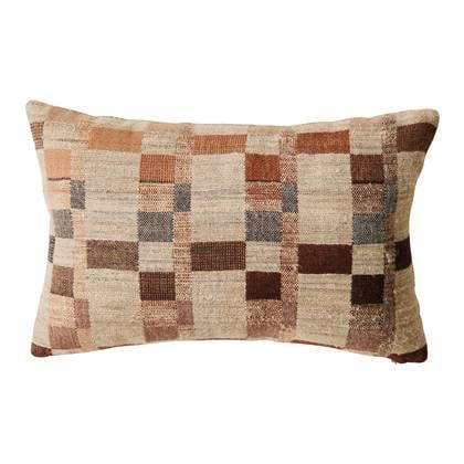 Solid knitted poster cushion rusty brown - Malagoon - Malagoon