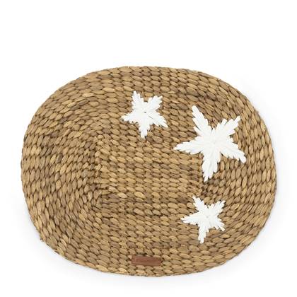 Riviera Maison Placemat Bruin, Rieten onderzetter - RM Étoiles
