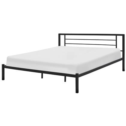 Beliani - CUSSET - Tweepersoonsbed - Zwart - 180 x 200 cm - Metaal