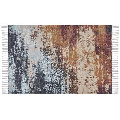 Beliani-GERMENCIK-Laagpolig vloerkleed-Multicolor-140x200 cm-Polyester