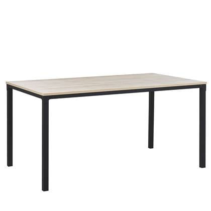 Beliani-HOCKLEY-Eettafel-Lichte houtkleur-90 x 150 cm-Vezelplaat