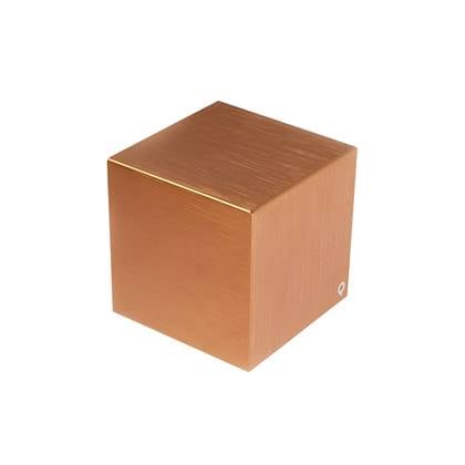 QAZQA Moderne wandlamp met lichteffect - Cube Koper