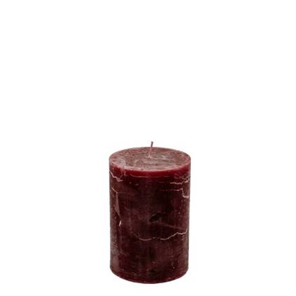 Stompkaars wine red - KaarsenKerstkaarsen - paraffine - 7 centimeter x 10 centimeter