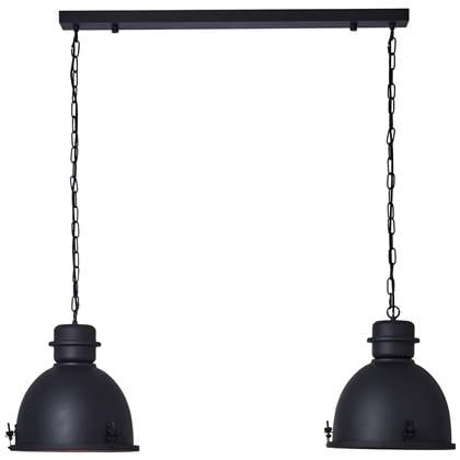Brilliant hanglamp Kiki zwart 2xE27