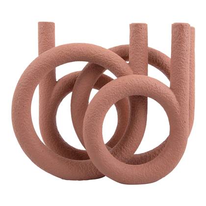 PresentTime Rings Kandelaar – Terracotta