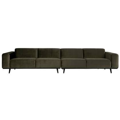 BePureHome Statement 4-zitsbank XL - Fluweel - Dark Green Hunter