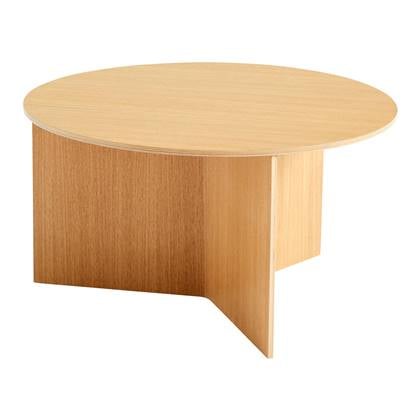 HAY Slit Table Wood Round XL Bijzettafel - Ø 65 cm - Oak