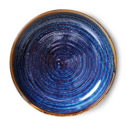 HKliving Chef Ceramics Diep Bord Ø 21,5 cm - Rustic Blue