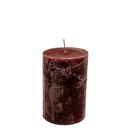 Stompkaars wine red - KaarsenKerstkaarsen - paraffine - 10 centimeter x 15 centimeter