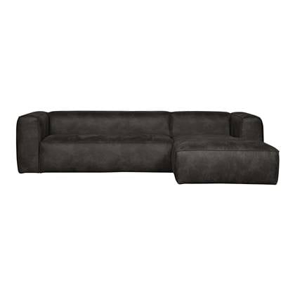 Woood Bean Chaise Longue Rechts - Eco-leder - Zwart