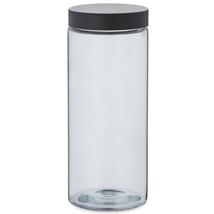 Kela  Voorraadpot, 2.1 L, Glas|RVS, Donker Grijs -  | Bera
