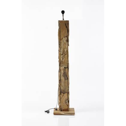 HSM - HSM Collection-Vloerlamp Vierkant-30x30x145-Naturel-Teak