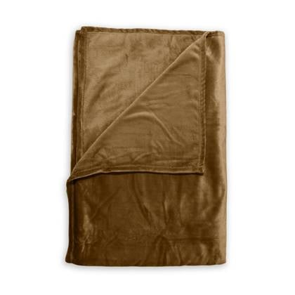 ZoHome Zo Home Flanel Fleece Plaid Cara - cognac brown - 140x200