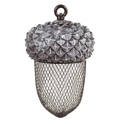 Esschert Design Voedersilo Noten Eikel Grijs