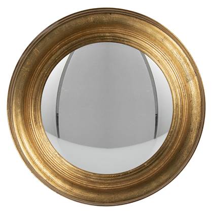 Spiegel Ø 34 cm Goudkleurig Hout Clayre & Eef 62S206