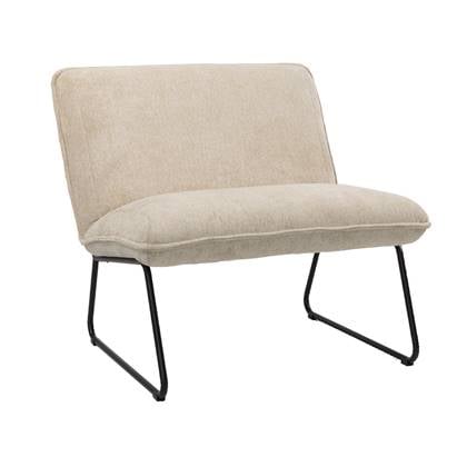 Bronx71 Scandinavische fauteuil Merle taupe|beige stof gemêleerd